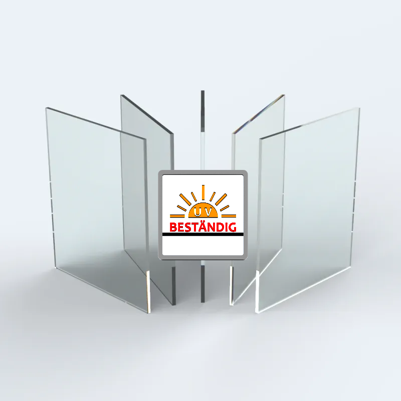 Polycarbonat-Zuschnitt(e), farblos UV 10 mm Polycarbonat-Zuschnitt(e), farblos UV 10 mm