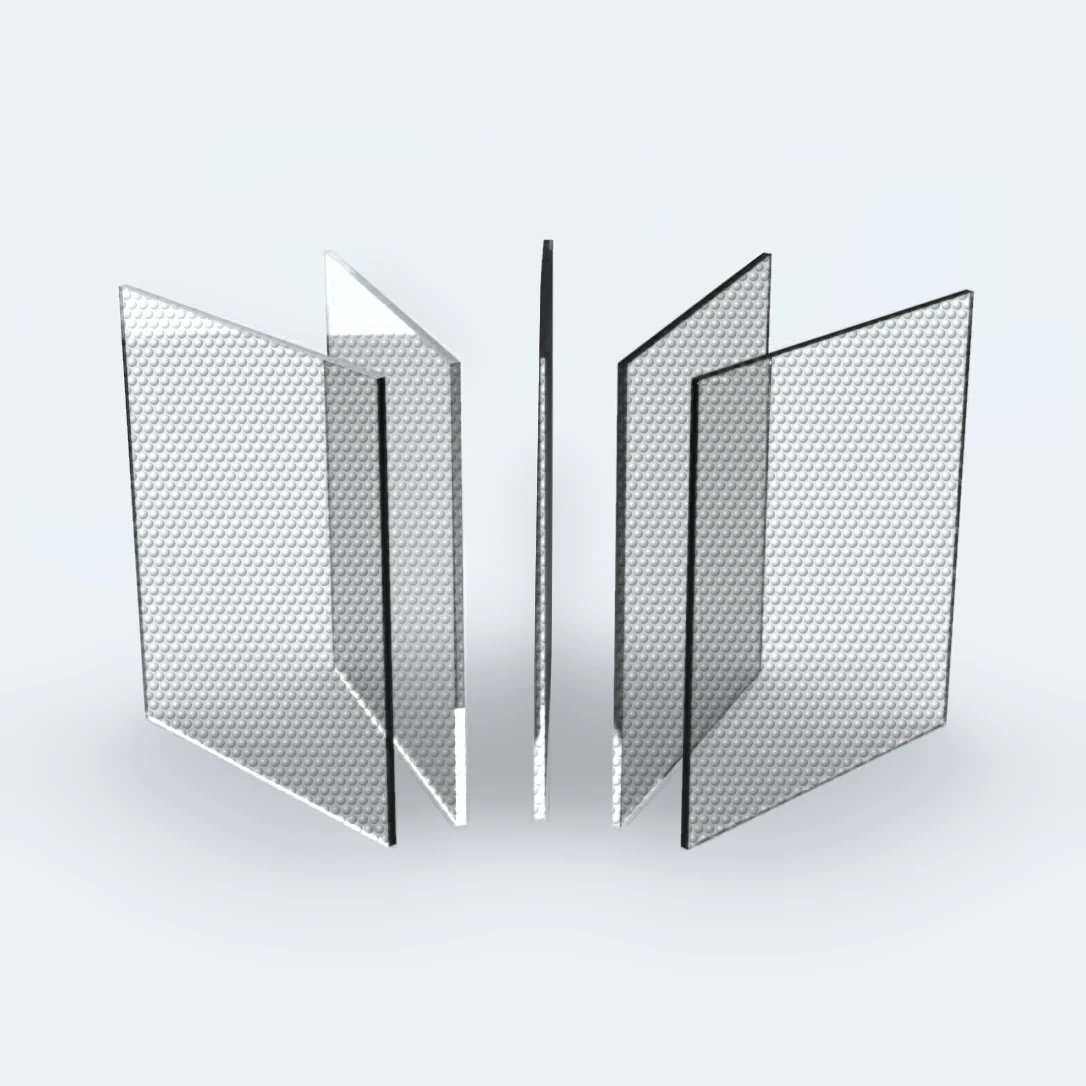 PLEXIGLAS® Textures farblos Perle 0A000 P – Perlstruktur aus kleinen Halbkugeln