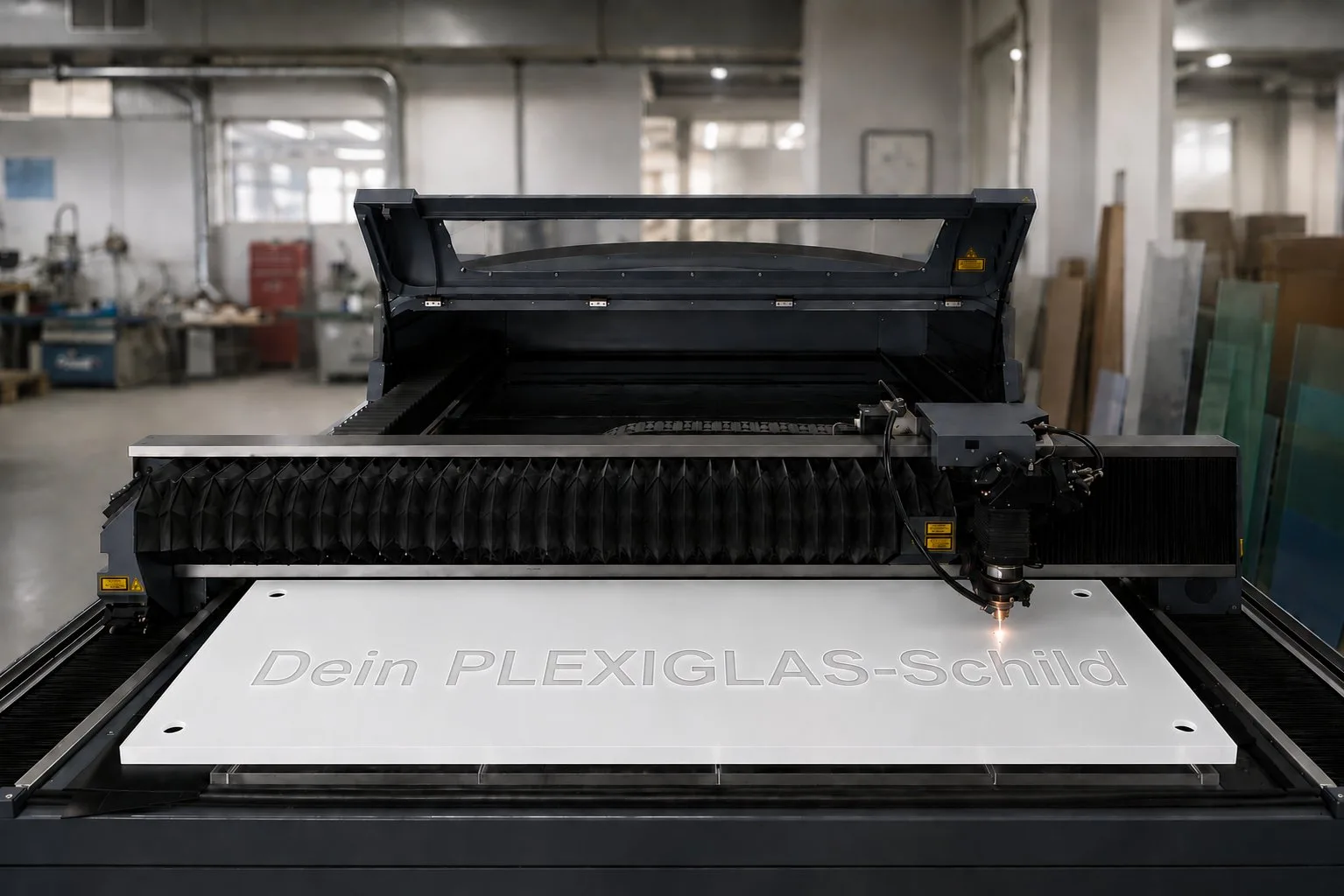 Werbeschilder & Beschriftungen Werbeschilder & Beschriftungen — Laserschneiden bei H&S Kunststofftechnik
