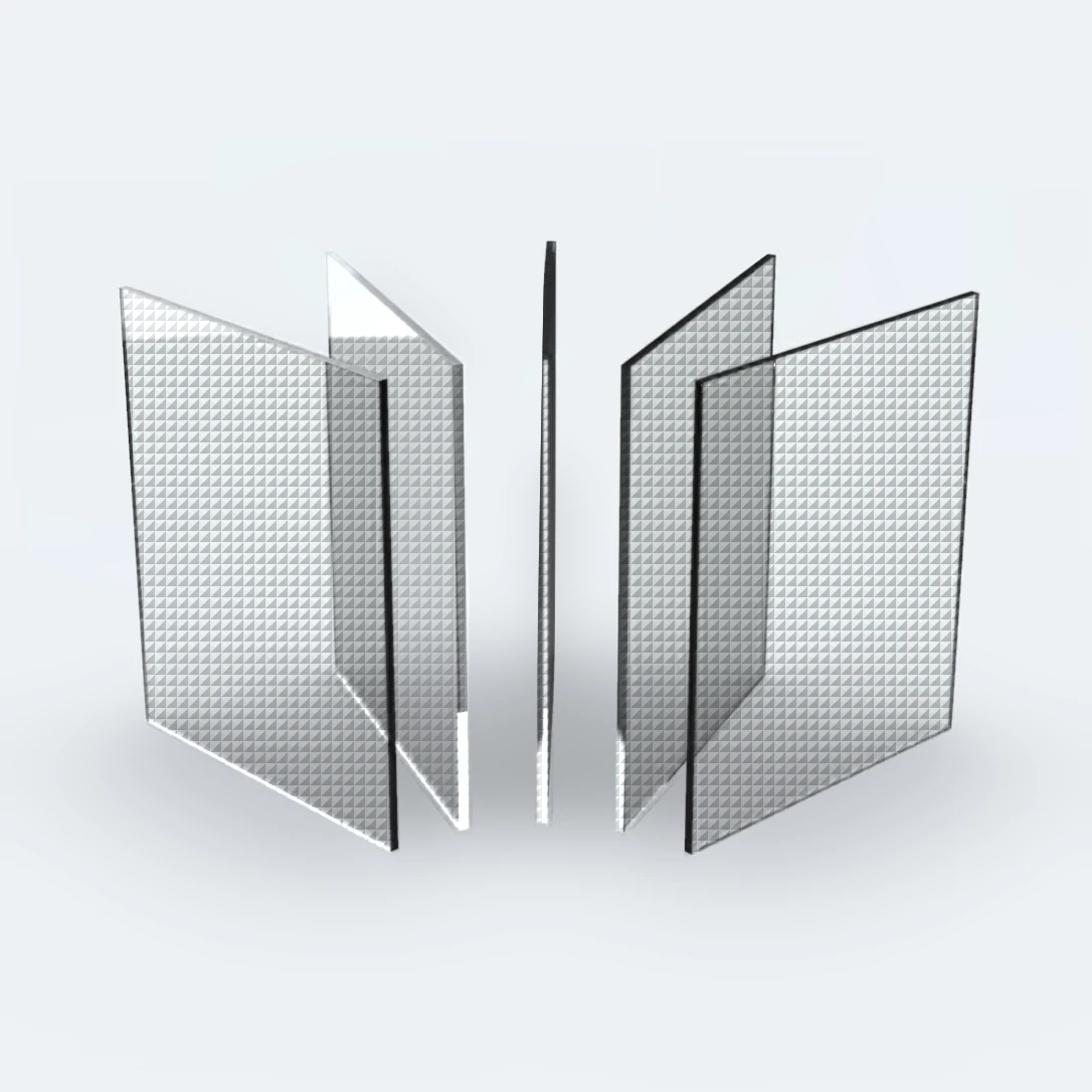 PLEXIGLAS® Textures farblos Pyramide 0A000 Z – Pyramidenstruktur