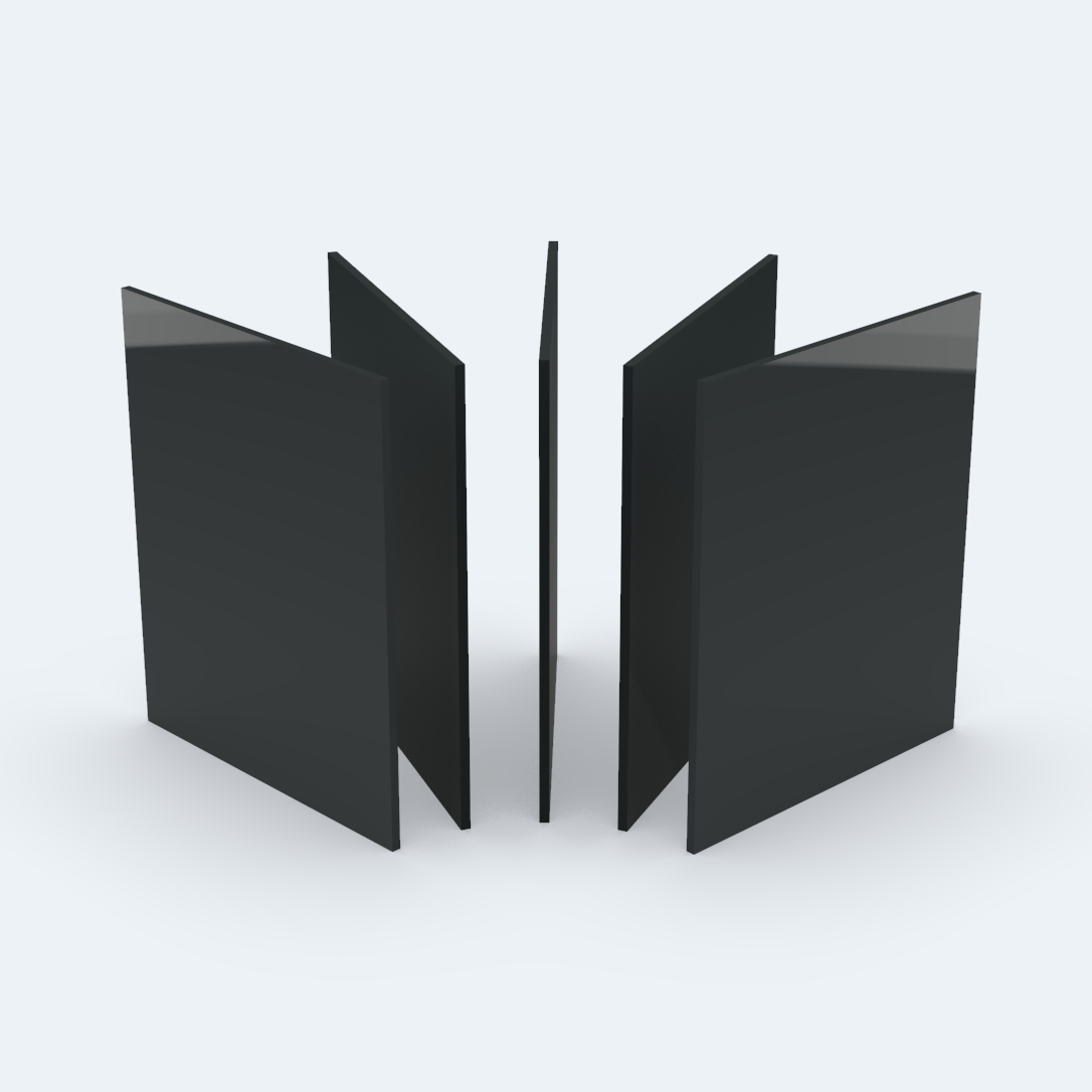 9h018 PLEXIGLAS® GS 8 mm schwarz 9H01