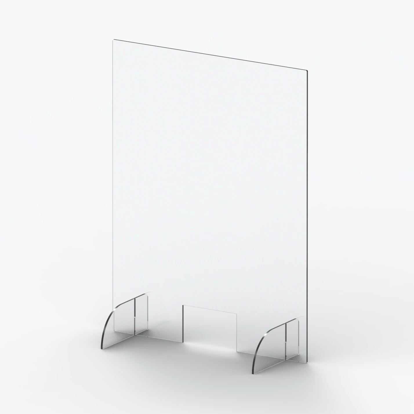 Hygieneschutz aus farblosem Acrylglas