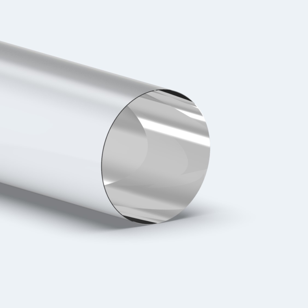 PLEXIGLAS®-Rundstab mit flammpolierten Kopfseiten