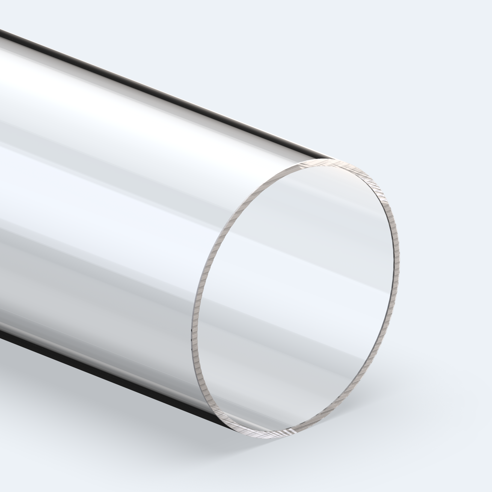 Bild 1 PLEXIGLAS® XT Rohr Ø 120/110 mm farblos