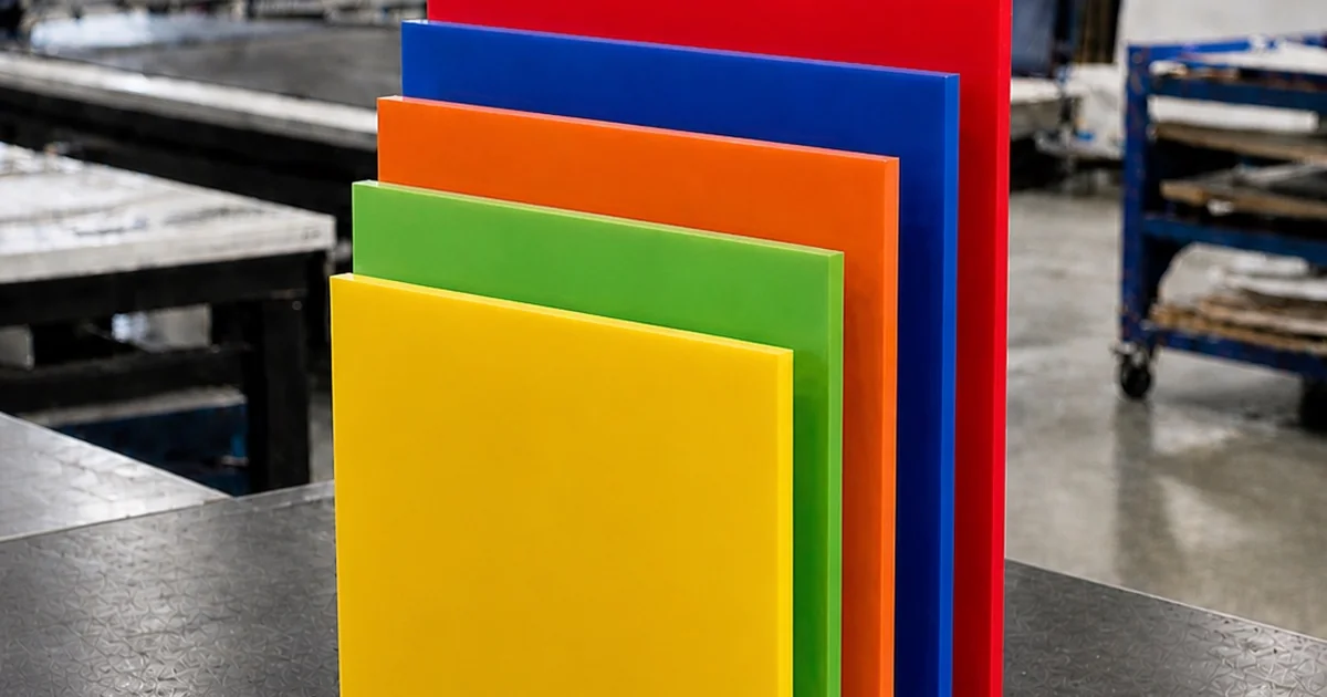 Farbiges PLEXIGLAS® in Blau, Rot, Grün und Orange