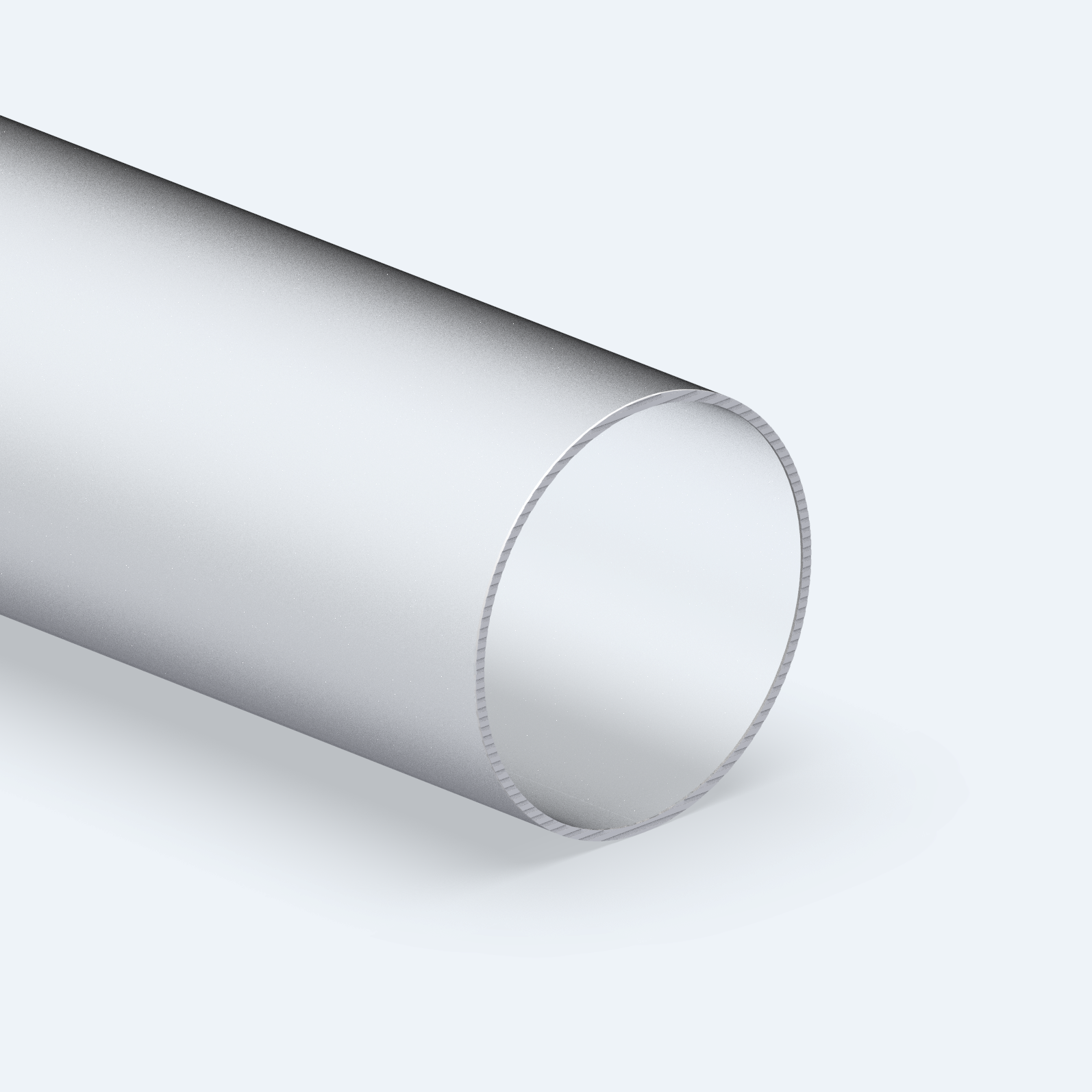 Bild 1 PLEXIGLAS® XT Rohr Ø 100/94 mm Satinice farblos