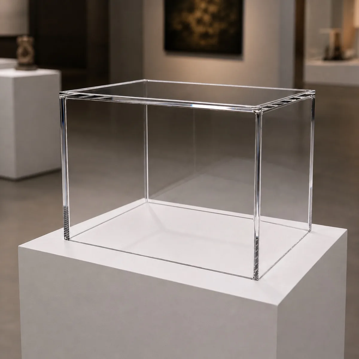 PLEXIGLAS® Hauben farblos – maßgefertigte Schutzhauben und Vitrinen aus Acrylglas