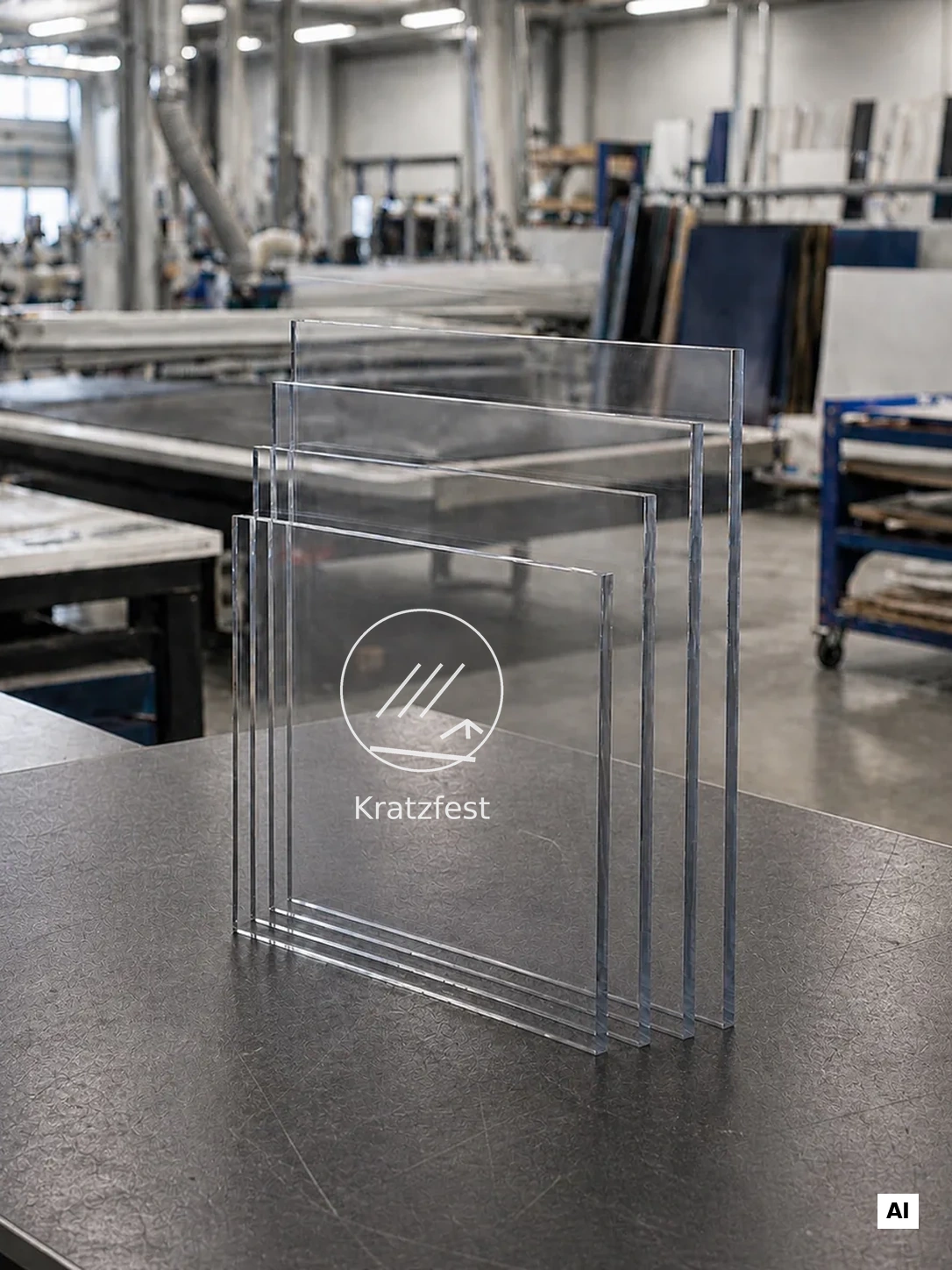 Polycarbonat farblos, beidseitig kratzfest beschichtet – Platten nach Maß
