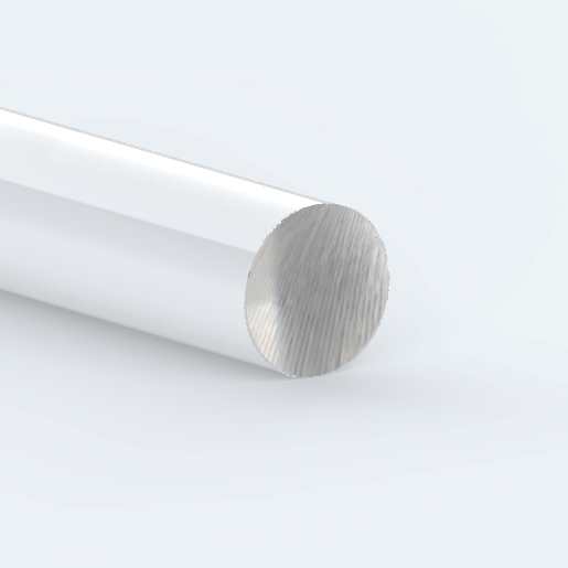 PLEXIGLAS®-Rundstab mit gesägten Kopfseiten