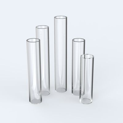 Plexiglas® Rohre Farblos Nach Maß, Zuschnitt, Klar – TUYDC